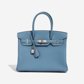 Hermès Birkin 30 Blue Jean front view