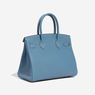 Hermès Birkin 30 Blue Jean detail view