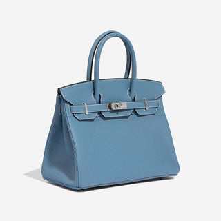 Hermès Birkin 30 Blue Jean side view