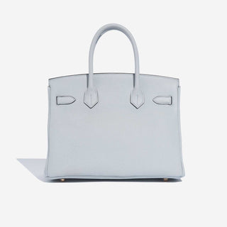 Hermès Birkin 30 Bleu Pale back view
