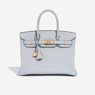 Hermès Birkin 30 Bleu Pale front view