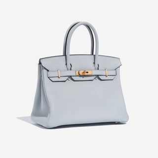 Hermès Birkin 30 Bleu Pale detail view