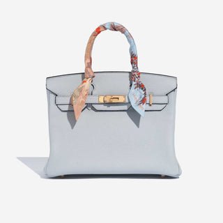 Hermès Birkin 30 Bleu Pale side view