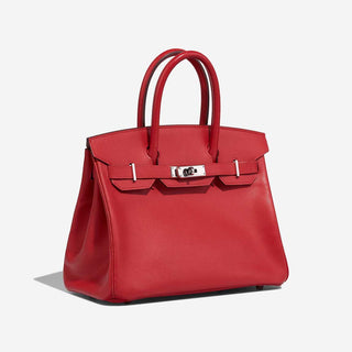 Hermès Birkin 30 Rouge Vif back view