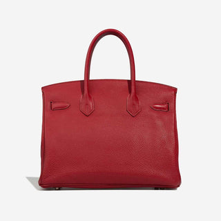 Hermès Birkin 30 Rouge Garance back view