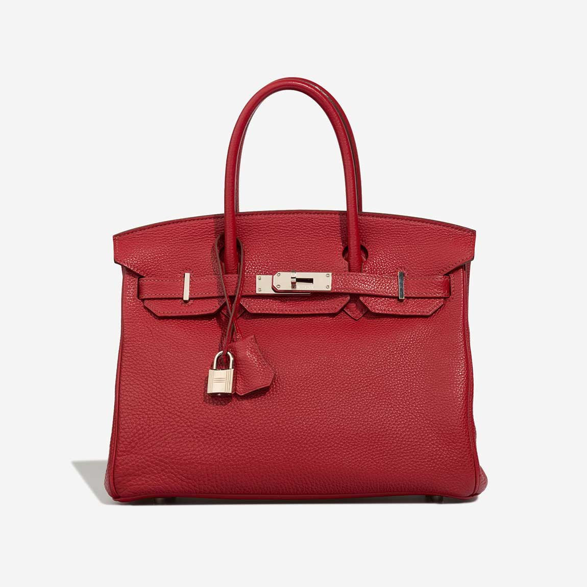 Hermès Birkin 30 Rouge Garance front view