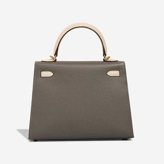 Hermès Kelly 25 Craie back view