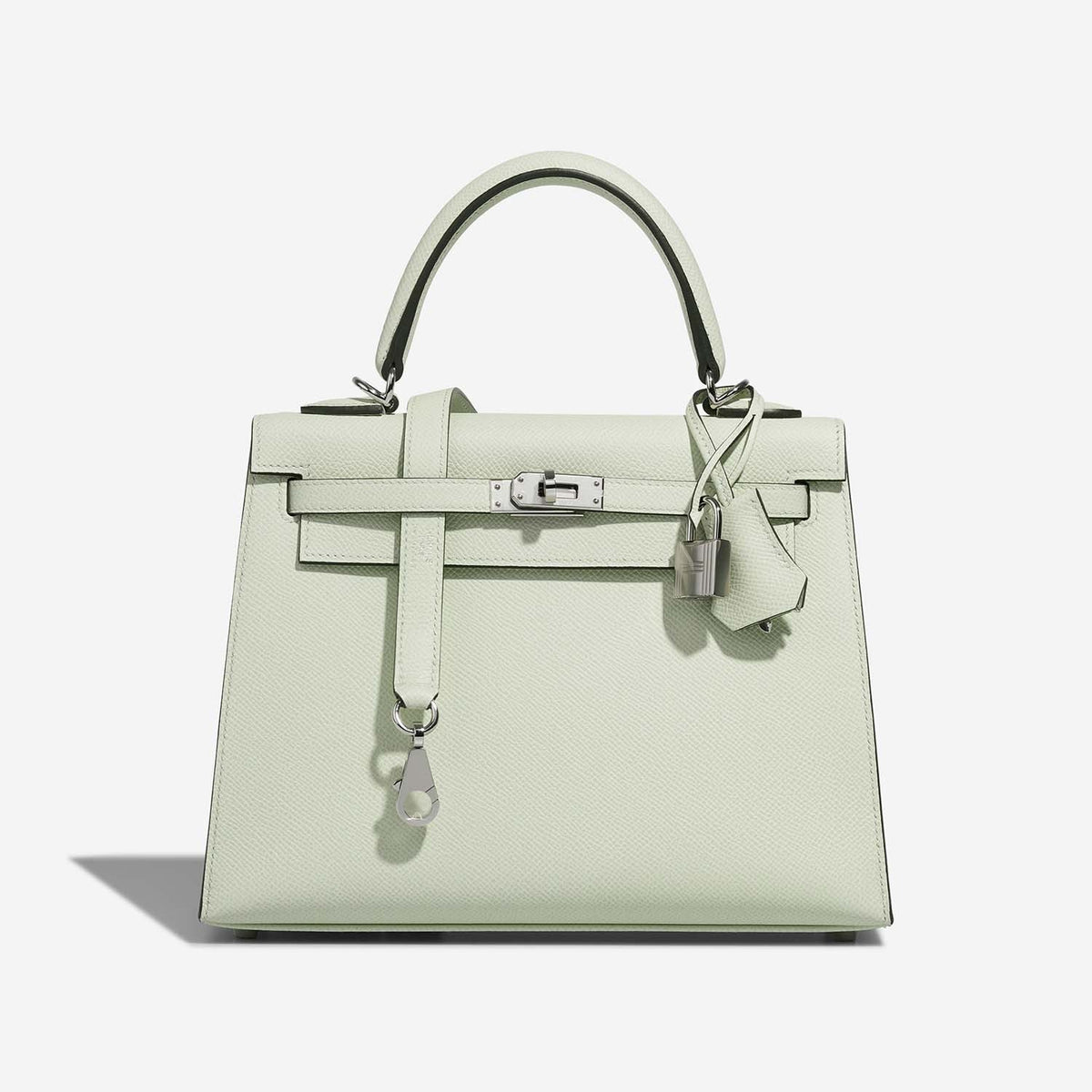 Hermès Kelly 25 Vert Criquet front view