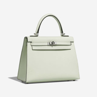 Hermès Kelly 25 Vert Criquet side view
