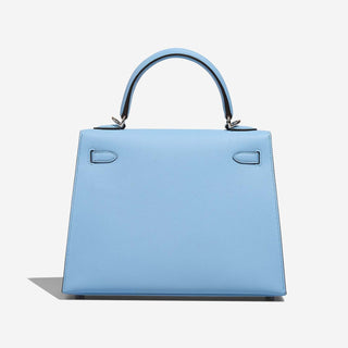 Hermès Kelly 25 Blue Brume back view