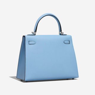 Hermès Kelly 25 Blue Brume detail view