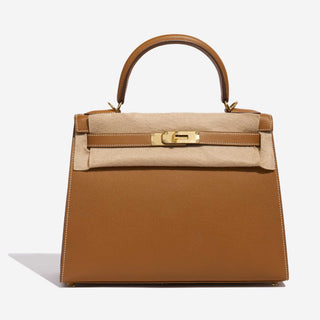 Hermès Kelly 28 Gold Epsom side view