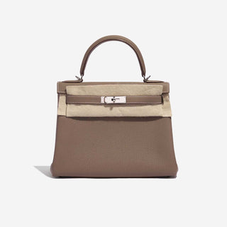 Hermès Kelly 28 Etoupe detail view
