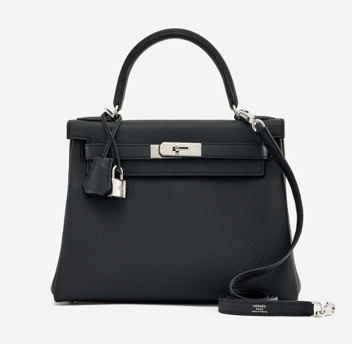 Hermès Kelly 28 Noir Togo