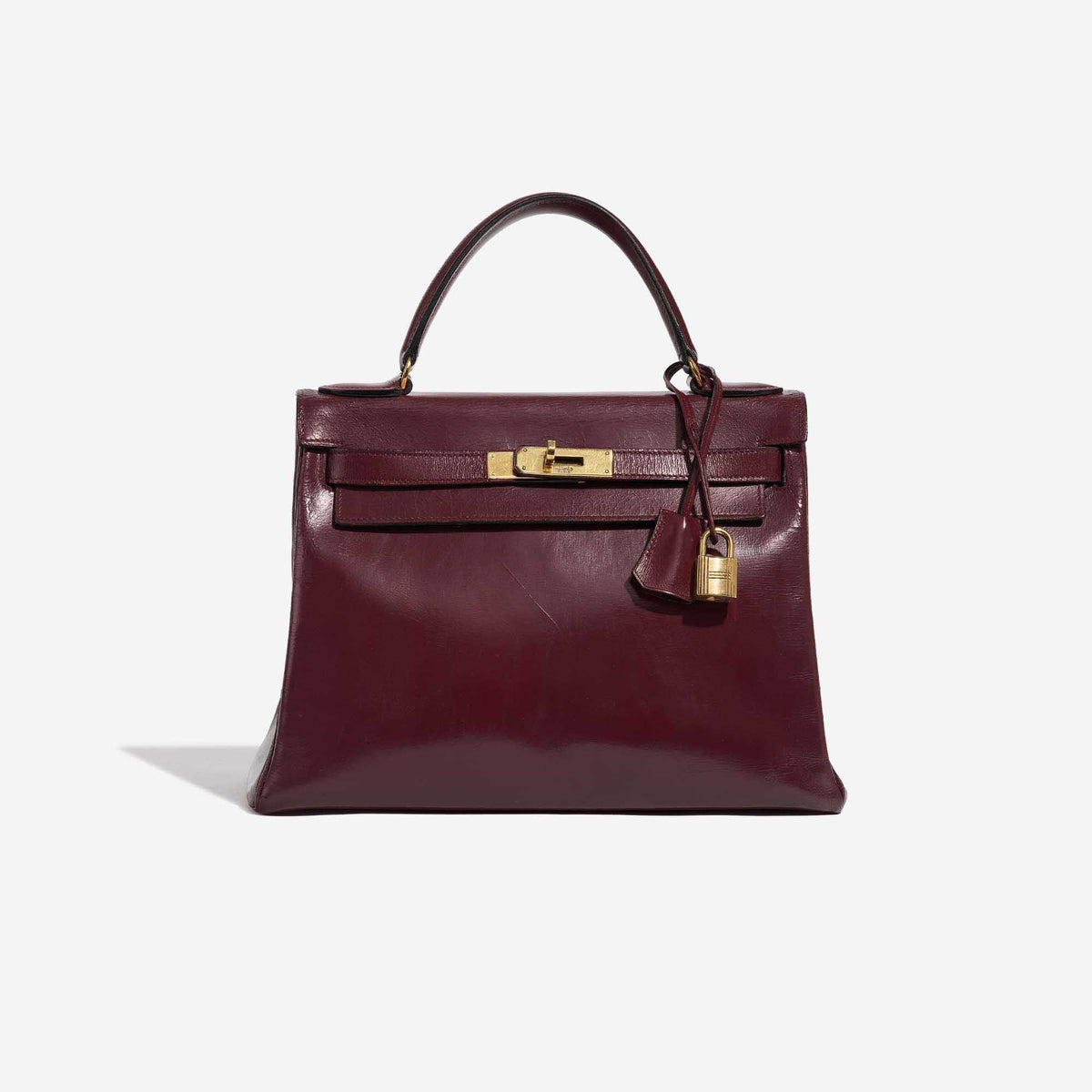 Hermès Kelly 25 Rouge H front view