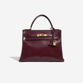 Hermès Kelly 25 Rouge H front view