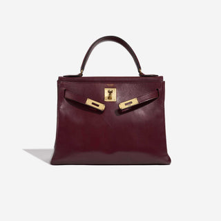 Hermès Kelly 28 Rouge H detail view