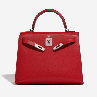 Hermès Kelly 28 Rouge Vif side view