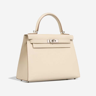 Hermès Kelly 28 Craie side view