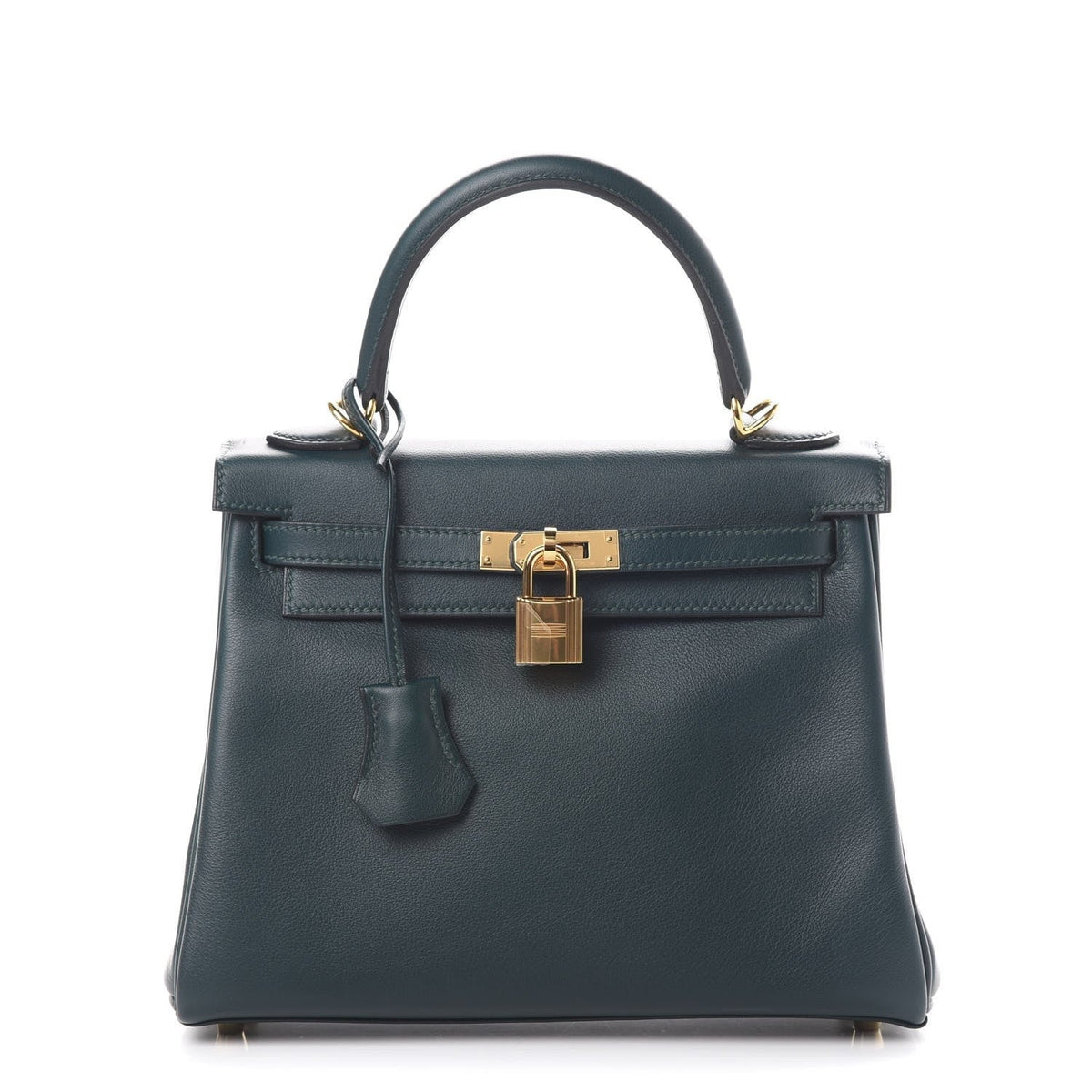 Hermès Kelly 28 Vert Cypress front view