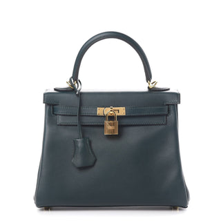 Hermès Kelly 28 Vert Cypress front view