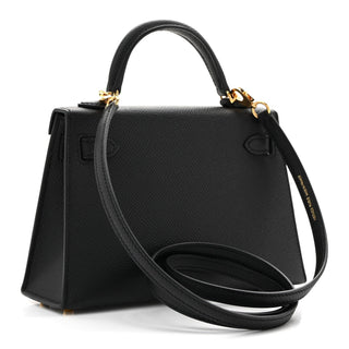Hermès Mini Kelly II HSS Mini Noir / Craie back view