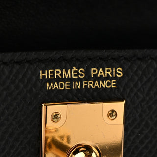 Hermès Mini Kelly II HSS Mini Noir / Craie detail view