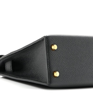Hermès Mini Kelly II HSS Mini Noir / Craie side view
