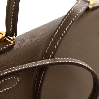 Hermès Mini Kelly II HSS Mini Etoupe / Nata back view
