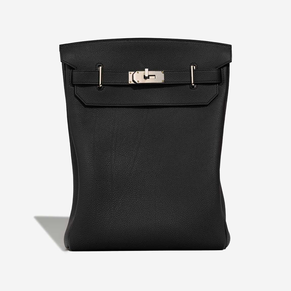 Hermès Hac a Dos PM Noir front view