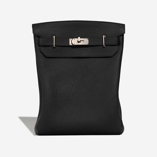 Hermès Hac a Dos PM Noir front view