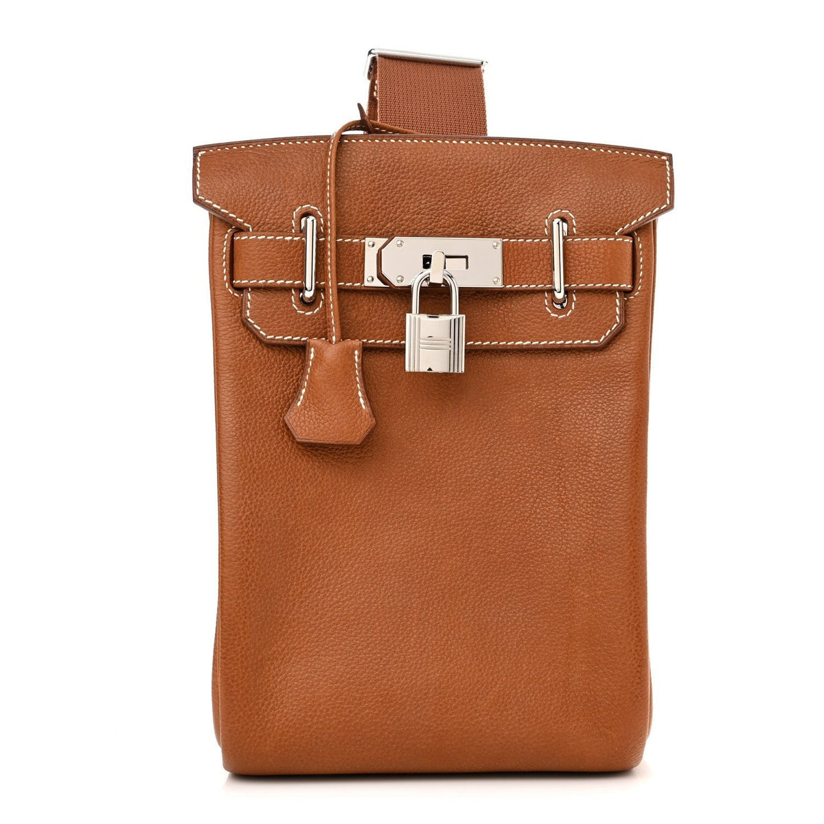 Hermès Hac a Dos PM Gold front view