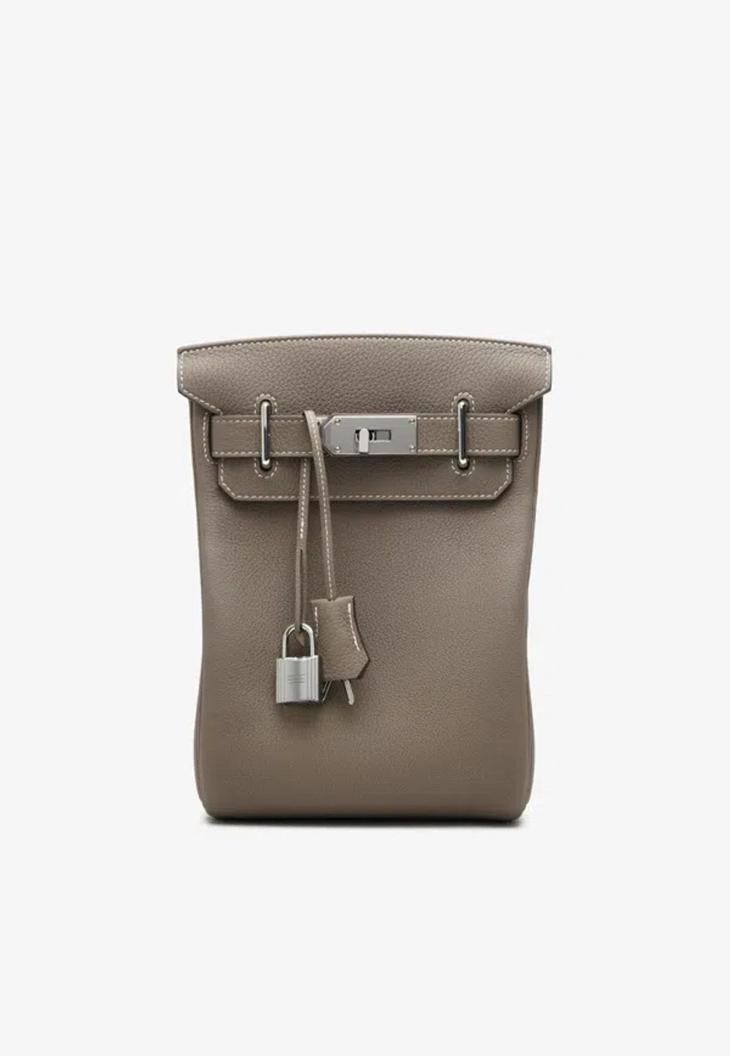 Hermès Hac a Dos PM Etoupe front view