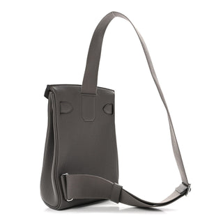 Hermès Hac a Dos PM Gris Meyer back view