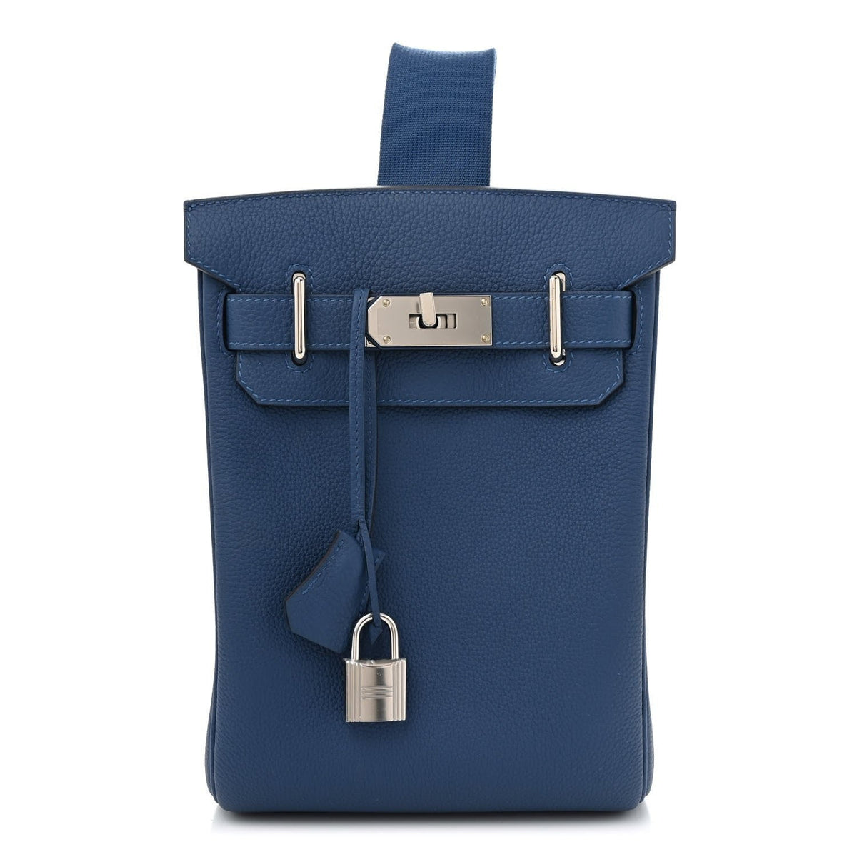 Hermès Hac a Dos PM Bleu Nuit front view