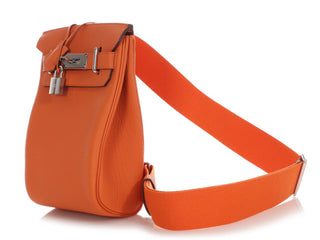 Hermès Hac a Dos PM Orange side view