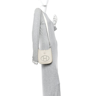 Hermès Evelyne Mini/TPM Craie back view