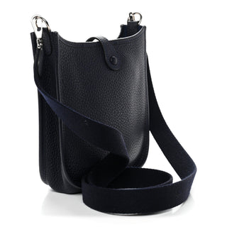 Hermès Evelyne Mini/TPM Bleu Nuit side view
