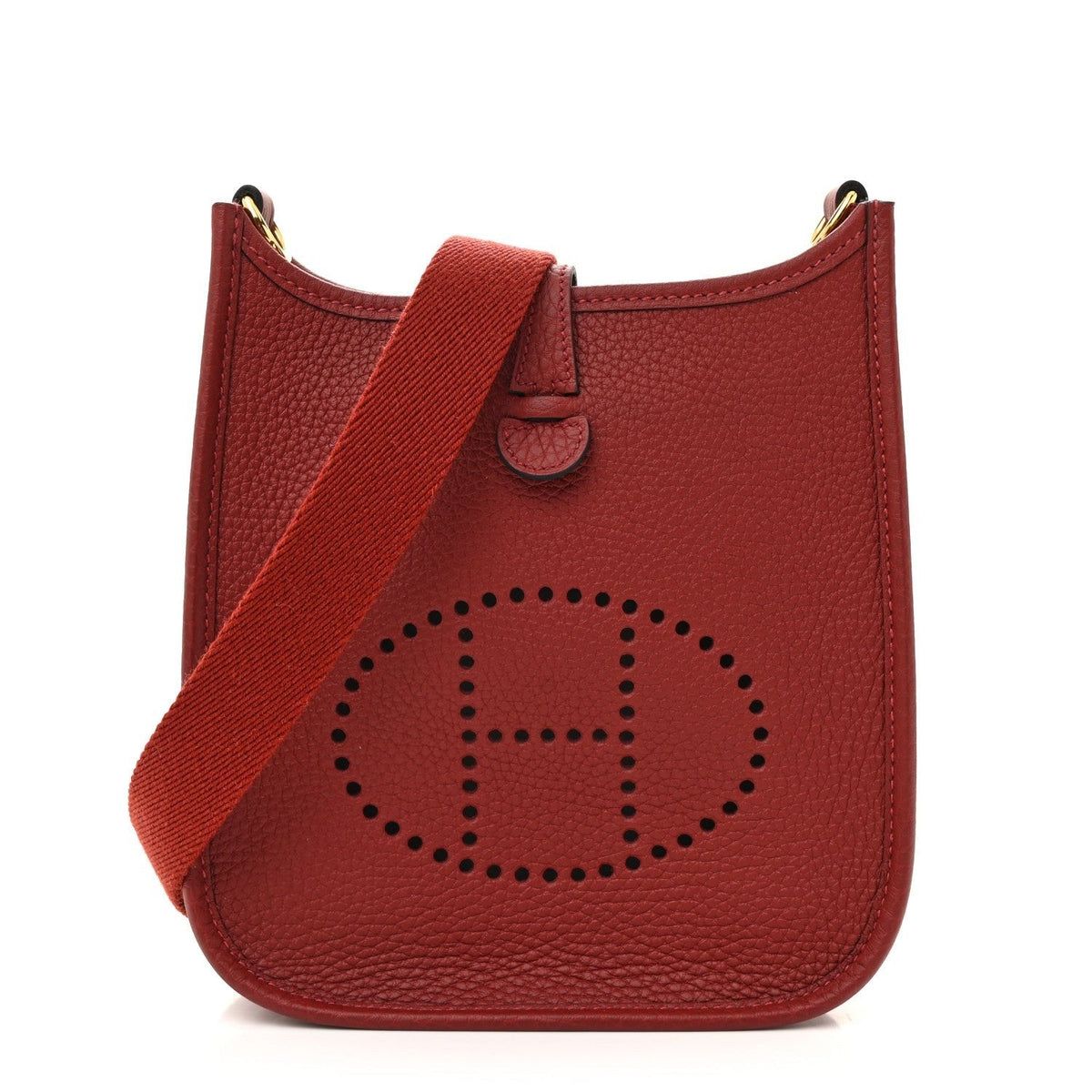 Hermès Evelyne Mini/TPM Rouge H front view