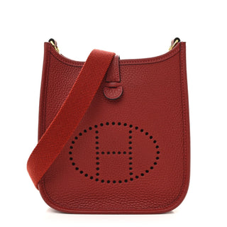 Hermès Evelyne Mini/TPM Rouge H front view