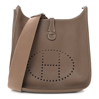 Hermès Evelyne 23/PM Gris Meyer front view