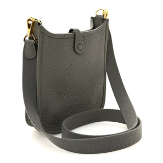 Hermès Evelyne Mini/TPM Gris Meyer side view