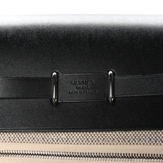 Hermès Mini Herbag Zip Mini Noir / Ecru front view