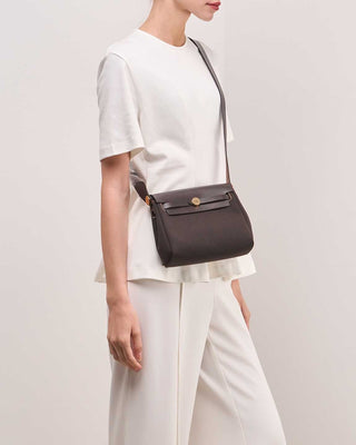 Hermès Mini Herbag Zip Mini Brique / Ecru back view
