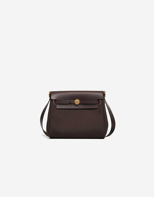 Hermès Mini Herbag Zip Mini Brique / Ecru