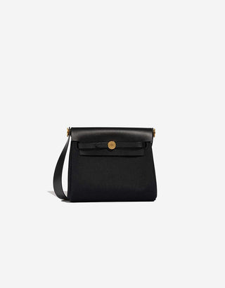 Hermès Mini Herbag Zip Mini Noir front view