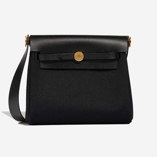 Hermès Mini Herbag Zip Mini Noir back view