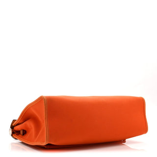 Hermès Mini Herbag Zip Mini Orange / Ecru side view
