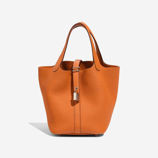 Hermès Picotin Lock 18 Orange front view