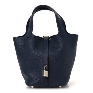 Hermès Picotin Lock 18 Bleu Nuit front view